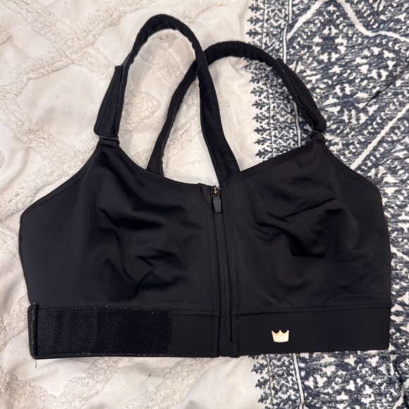 SHEFIT Ultimate Sports Bra Luxe Black Gold Foil Marble 3Luxe Adjustable Women’s - Picture 3 of 7